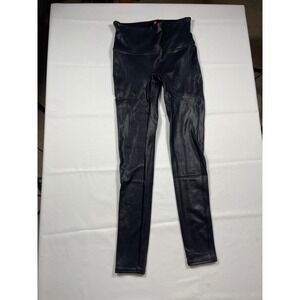 Spanx Faux Leather Leggings for‎ Women, Size M - Black